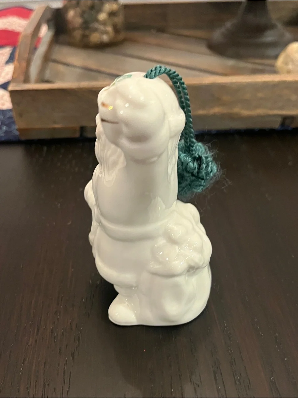 Belleek Santa Claus Bell Ornament